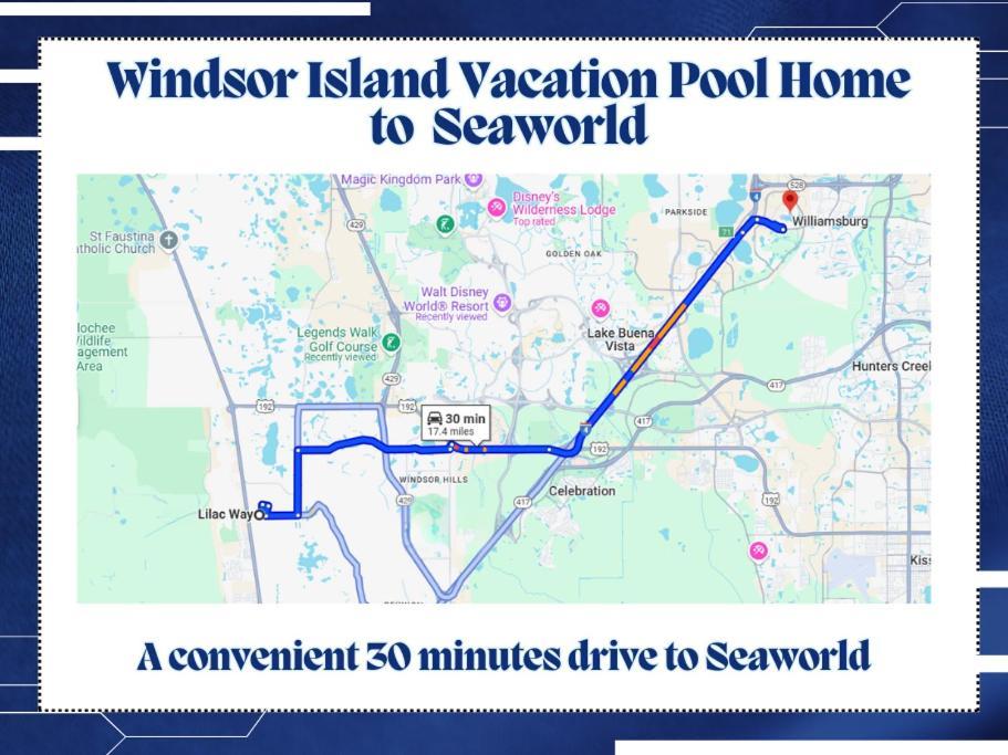 Windsor Island Vacation Pool Home ดาเวนพอร์ต ภายนอก รูปภาพ